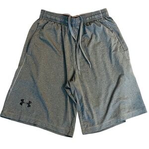 Under Armour 1253527 Gray HeatGear Loose Fit Athletic Training Shorts Medium
